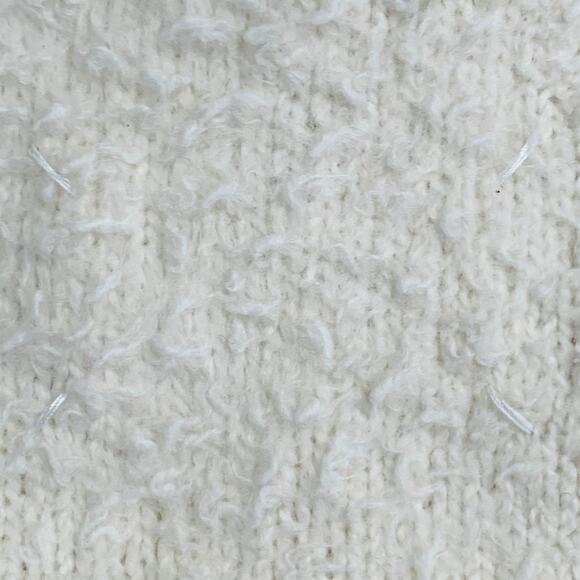 MAISON MARGIELA Size XS Cream Cotton Polyamide Shaggy Knit Cardigan - Picture 5 of 8